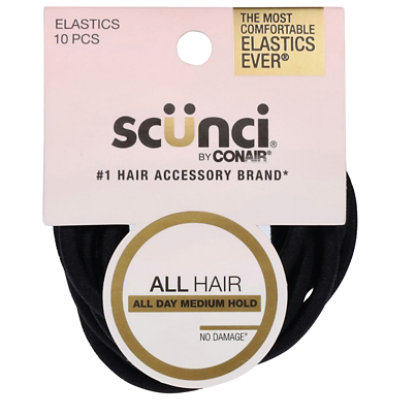 Conair Mm Nylon Elastic All Hair Black - 10 PK - Image 1