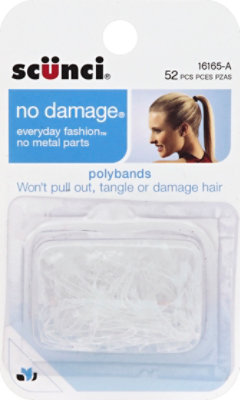 Scunci No Damage Poly Bands - 52 PK - Image 2