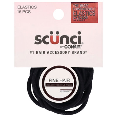 Conair Mm Elastic Fine Hair Black - 15 PK - Image 1
