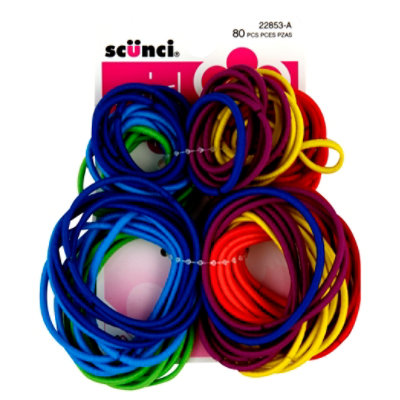 Conair 2mm No-damage Hair Elastic - 80 CT - Image 1
