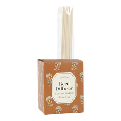 Overjoyed Boutique Carmel Pumpkin Scented Boxed Reed Oil Diffuser - Each - Image 1