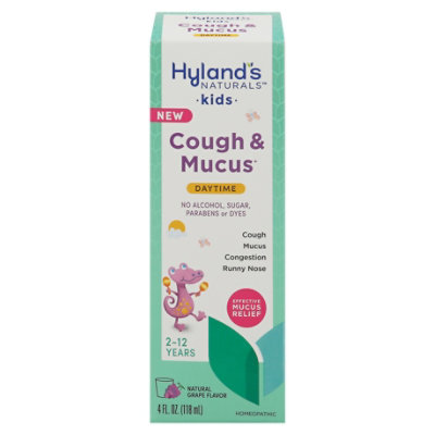 Hylands Naturals Kids Cough & Mucus Day - 4 FZ - Image 1