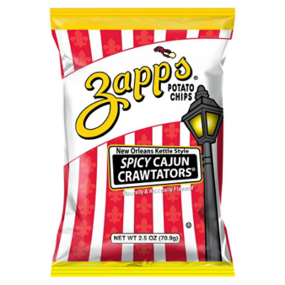 Zapp's Spicy Cajun Crawtators Potato Chips - 2.5 Oz - Image 2