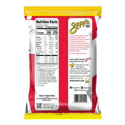 Zapp's Spicy Cajun Crawtators Potato Chips - 2.5 Oz - Image 6