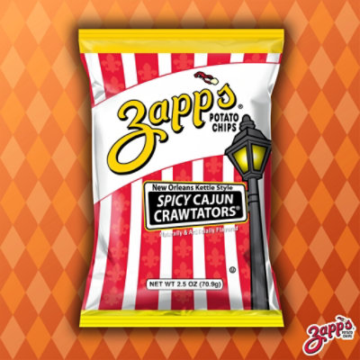 Zapp's Spicy Cajun Crawtators Potato Chips - 2.5 Oz - Image 5