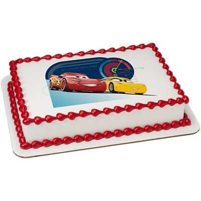 Disney and Pixar's Cars 3 Race Ready Image Photo Cake - Image 1