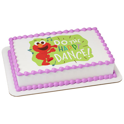 Sesame Street® Elmo Happy Dance Image Photo Cake - Image 1