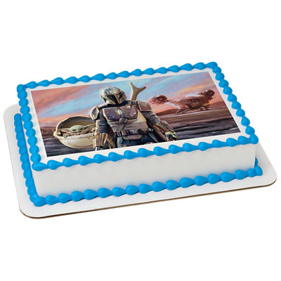 STAR WARS™ The Mandalorian And The Bo Image Photo Cake - Image 1