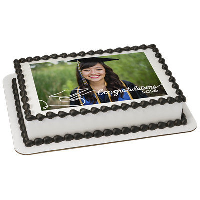 2025 Graduate Frame Photo Cake - Image 1