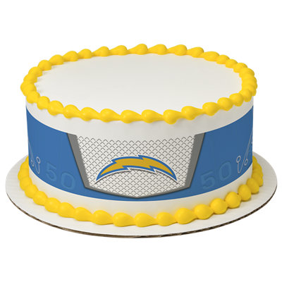 NFL Los Angeles Chargers Strip Photo Cake - Image 1