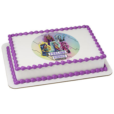 Monster High Feeling Fierce Image Photo Cake - Image 1