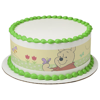 Disney Winnie The Pooh Strip Photo Cake - Image 1