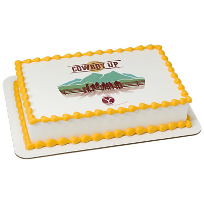 Yellowstone Cowboy Up Image Photo Cake - Image 1