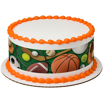 All Sports Strip Photo Cake - Image 1