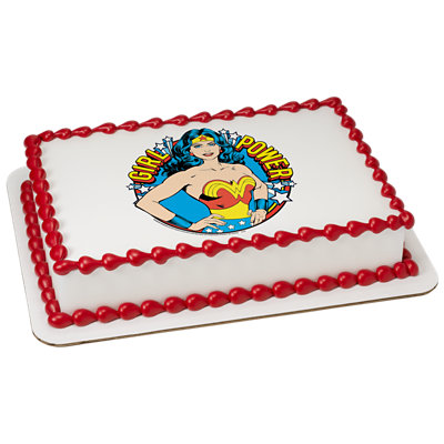 Wonder Woman Girl Power! Image Photo Cake - Image 1