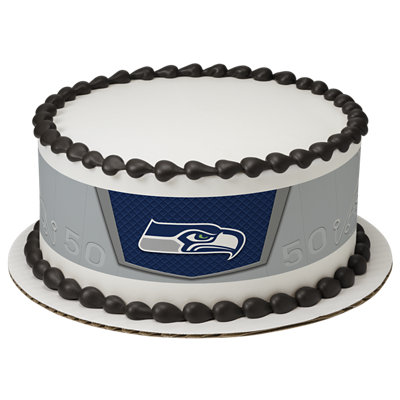 NFL Seattle Seahawks Strip Photo Cake - Image 1