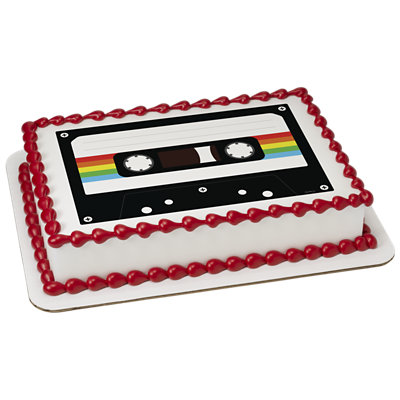 Cassette Tape Image Photo Cake - Image 1