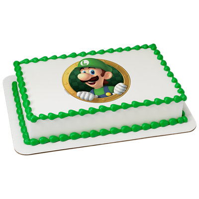Super Mario™ Luigi Okie Dokie! Image Photo Cake - Image 1