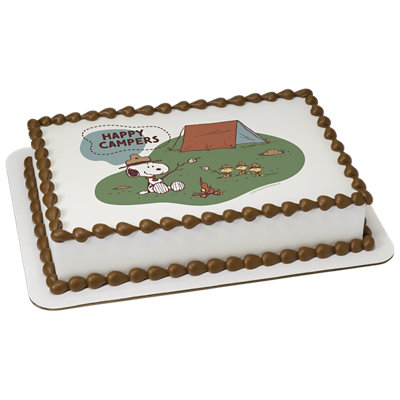 Peanuts Happy Campers Image Photo Cake - Image 1