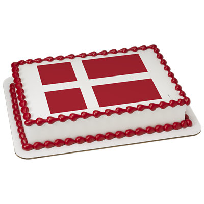 Denmark Country Flag Cake - Image 1