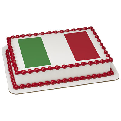 Italy Country Flag Cake - Image 1