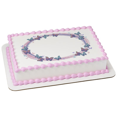 Fluttering Butterflies Sheet Cake - Image 1