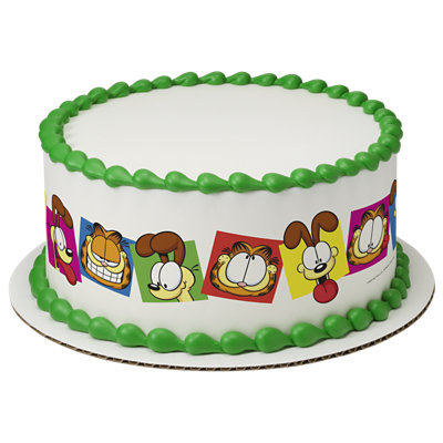 Garfield And Friends Strip Photo Cake - Image 1