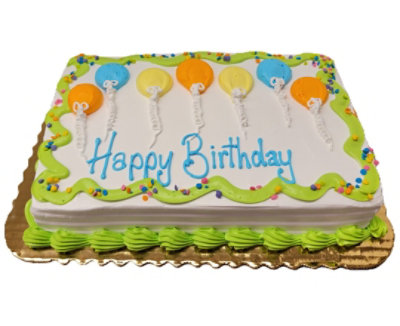 Floating Balloons Sheet Cake - Image 1