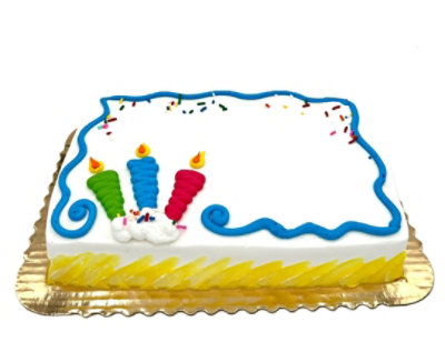 Confetti Candles Sheet Cake - Image 1
