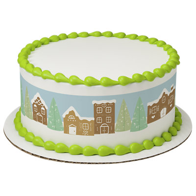 Gingerbread Houses Cake - Image 1