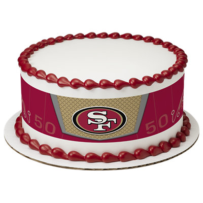 NFL San Francisco 49Ers Strip Photo Cake - Image 1