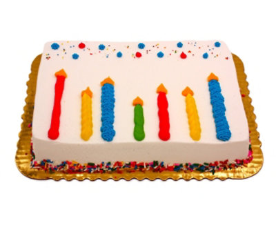 Confetti Candles Sheet Cake - Image 1