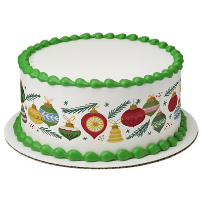 Festive Ornaments Cake - Image 1