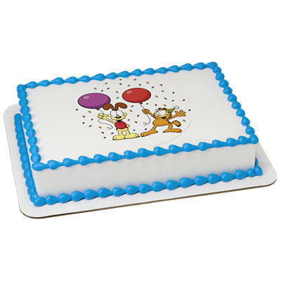 Garfield And Odie Image Photo Cake - Image 1