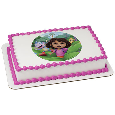 Dora The Explorer™ Ready To Expl Image Photo Cake - Image 1