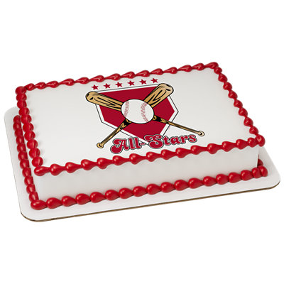 Baseball All Stars Image Photo Cake - Image 1