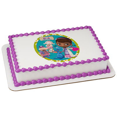 Doc Mcstuffins Doc & Friends Image Photo Cake - Image 1