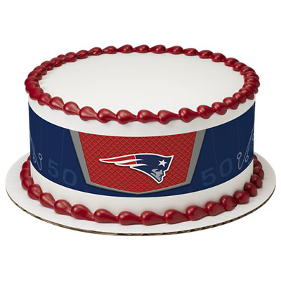 NFL New England Patriots Strip Photo Cake - Image 1