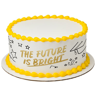 Bright Inspiration Strip Photo Cake - Image 1