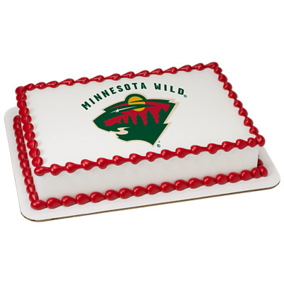 NHL® Minnesota Wild Image Photo Cake - Image 1