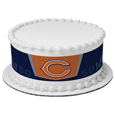 NFL Chicago Bears Strip Photo Cake - Image 1