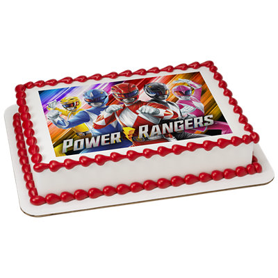 Power Rangers Morphin Time! Image Photo Cake - Image 1