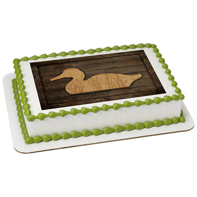 Vintage Duck Image Photo Cake - Image 1