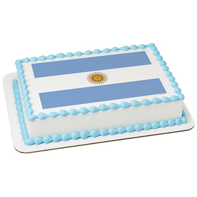 Argentina Country Flag Cake - Image 1