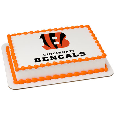 NFL Cincinnati Bengals Image Photo Cake - Image 1