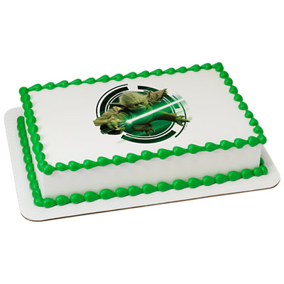 STAR WARS™ Yoda Image Photo Cake - Image 1