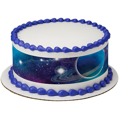 Galaxy Photoreal Strip Photo Cake - Image 1