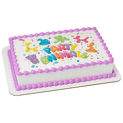 Party Animals Image Photo Cake - Image 1