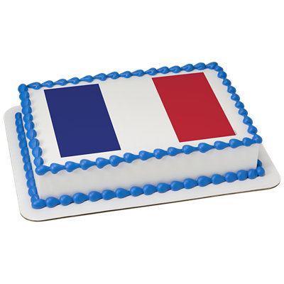 France Country Flag Cake - Image 1
