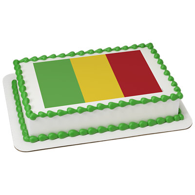 Mali Country Flag Cake - Image 1